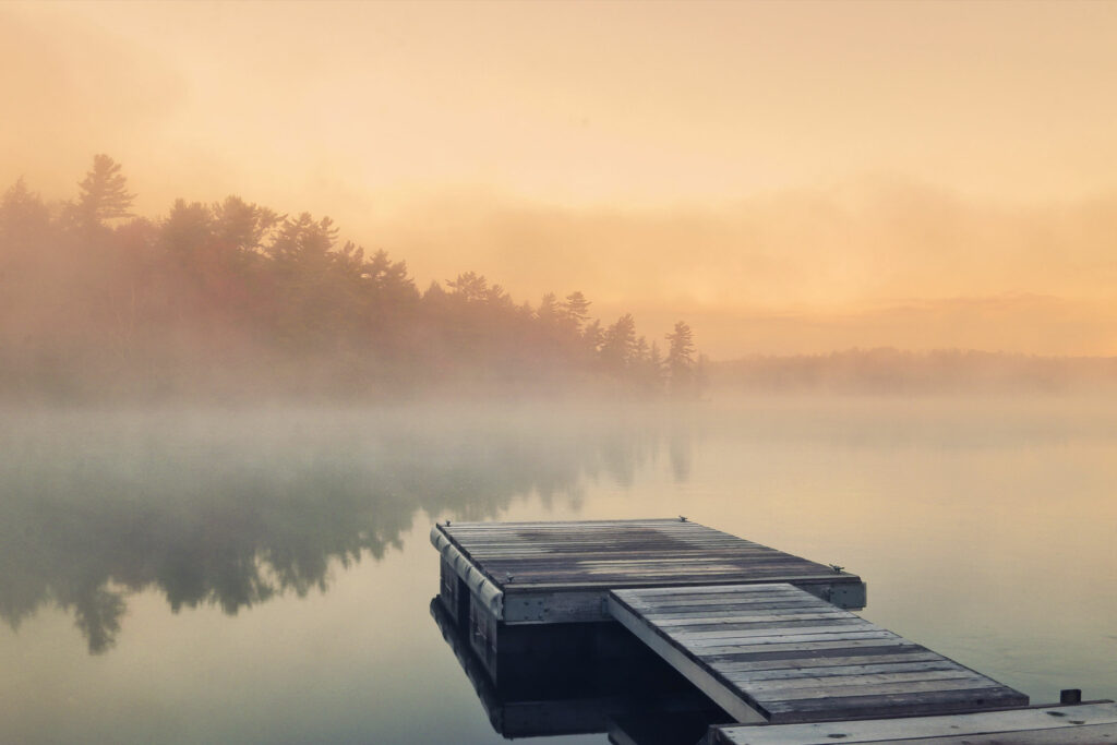 a moment of serenity by the lake