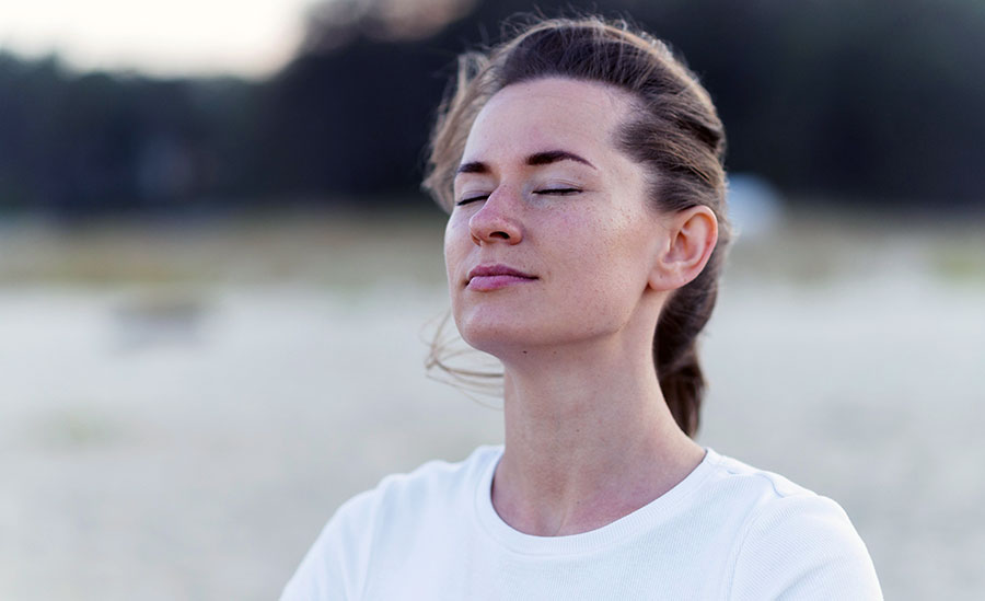 Une séance de respiration dans la nature