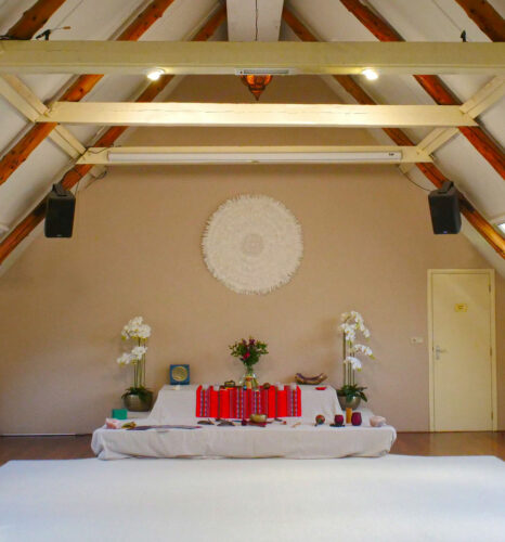 A large ceremony room