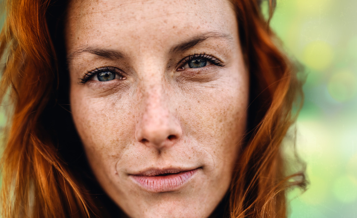 Close-up of a woman